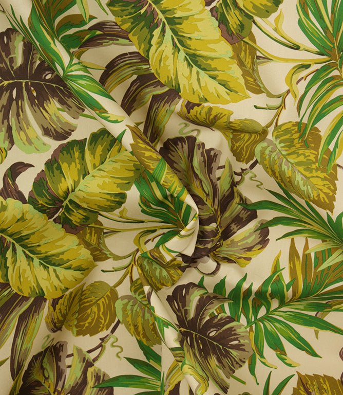 Tropical Outdoor Fabric / Green - Just Fabrics