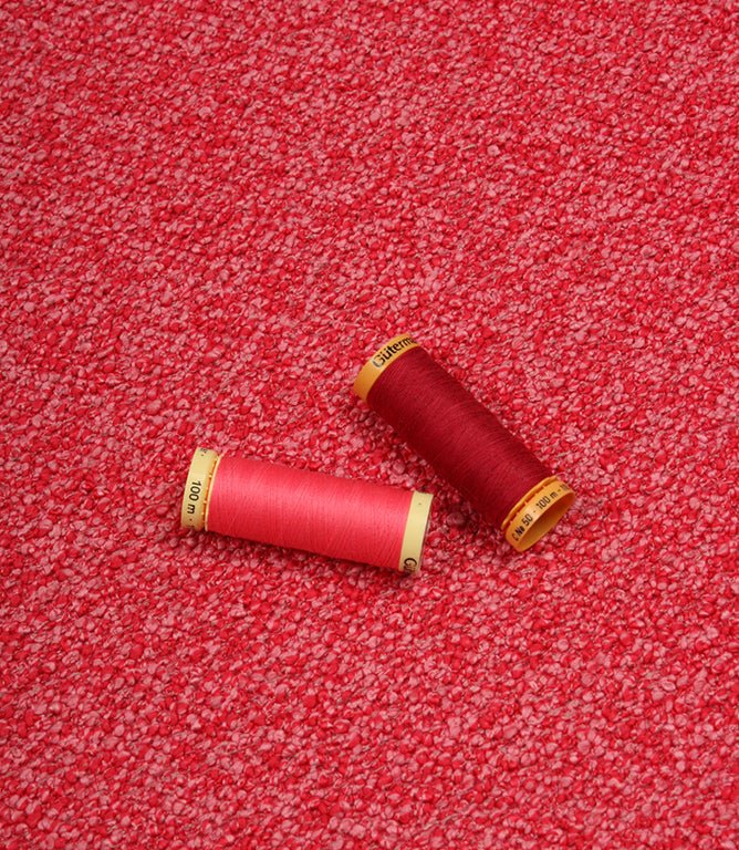 Ethena Boucle FR Fabric / Fuchsia - Just Fabrics