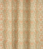 Neda Wide Fabric / Grey / Burnt Orange - Just Fabrics