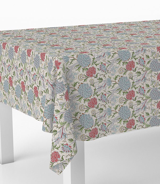 The Cray Oilcloth Fabric / Paradise Blue - Just Fabrics