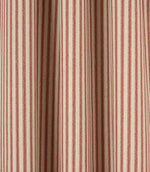 JF Linen Ticking Fabric / Red - Just Fabrics