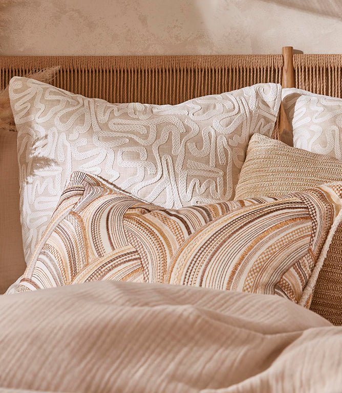 Script Fabric / Linen - Just Fabrics