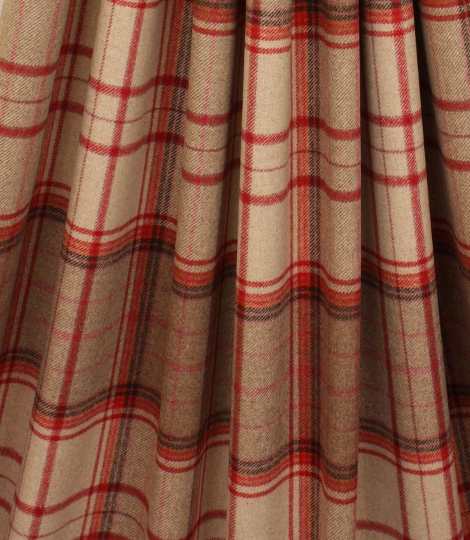 Bainbridge Fabric / Red - Just Fabrics