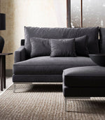 Ripley Chenille FR Fabric / Pewter - Just Fabrics