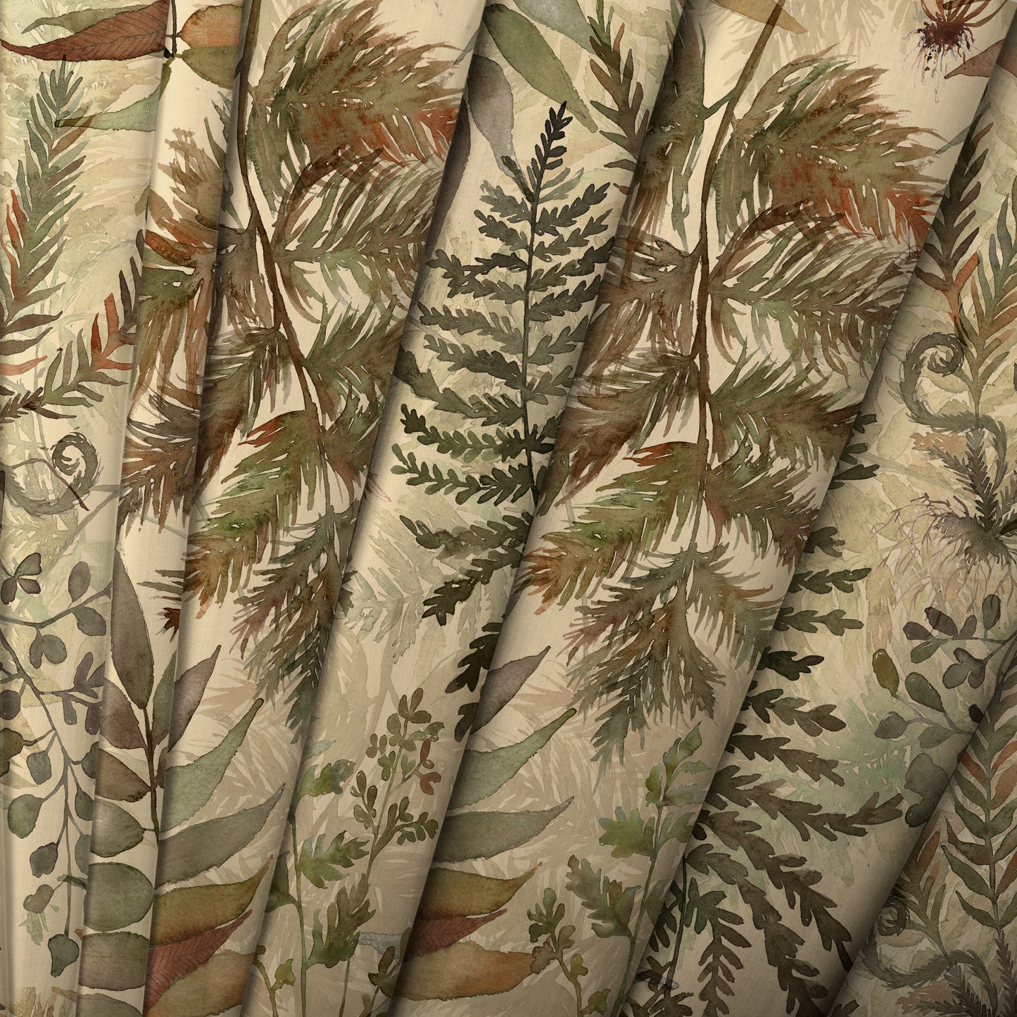 Elowen Fabric / Mulberry - Just Fabrics