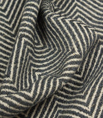 Kingham Herringbone Fabric / Ink - Just Fabrics