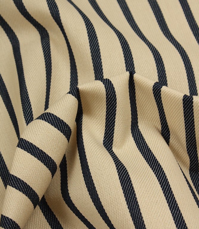 Riviera Stripe Outdoor Fabric / Marine - Just Fabrics