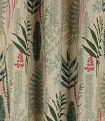 Tropical Leaves Linen Fabric / Eau De Nil / Duck Egg / Sap Green - Just Fabrics
