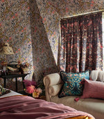 Strawberry Thief Fabric / Miami Strip - Just Fabrics