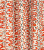 Cornish Sardines Fabric / Orange - Just Fabrics