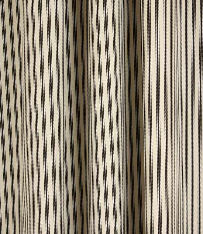 JF Ticking Fabric / Black - Just Fabrics