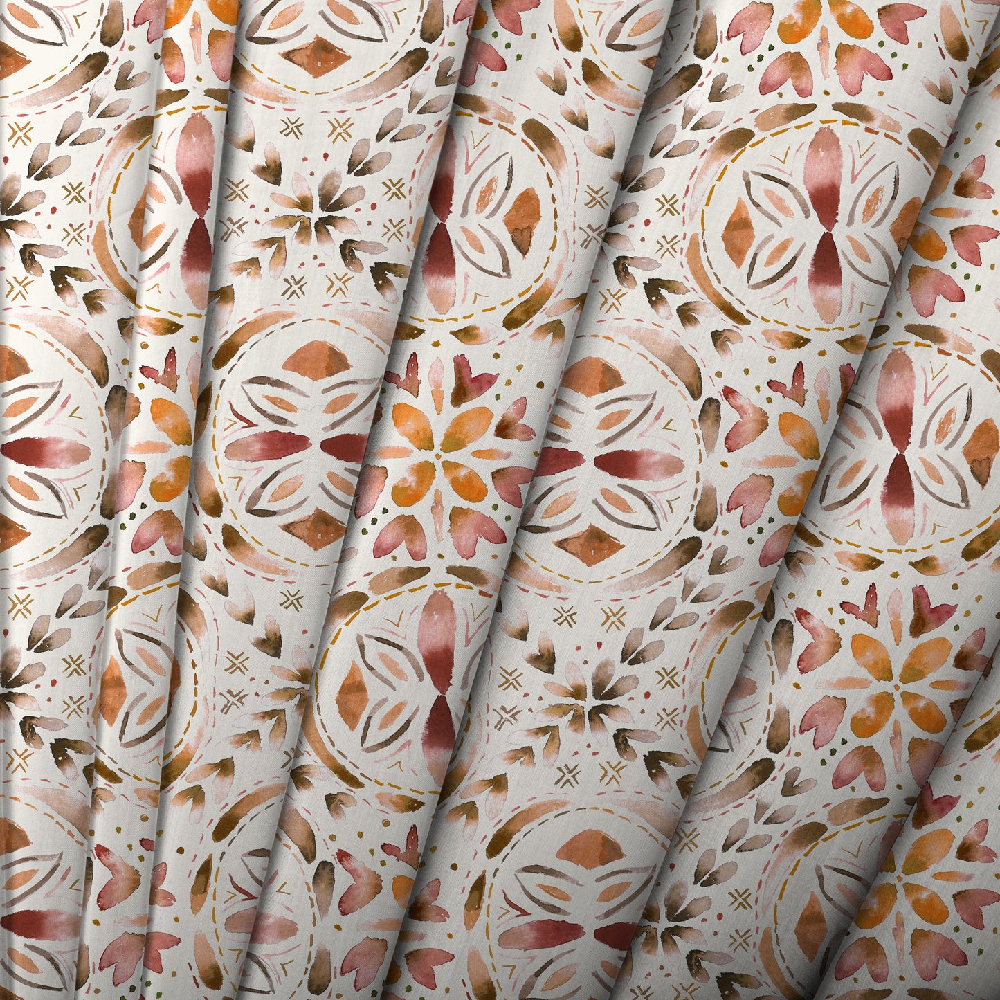 Casia Fabric / Terracotta - Just Fabrics