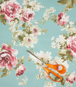 Lorene Outdoor Fabric / Duck Egg - Just Fabrics