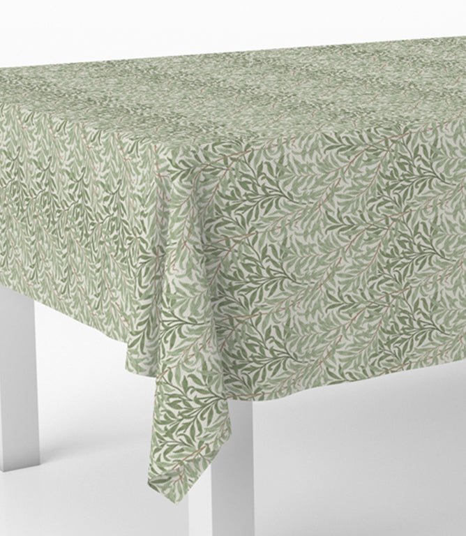 Willow Bough Oilcloth Fabric / Sage - Just Fabrics