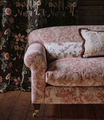 Fringed Tulip Toile Fabric / Putty - Just Fabrics