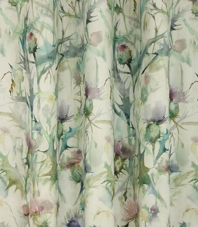 Cirsiun Fabric / Damson Cream - Just Fabrics