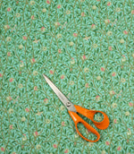 Birds and Pomegranate Outdoor Fabric / Duck Egg - Just Fabrics