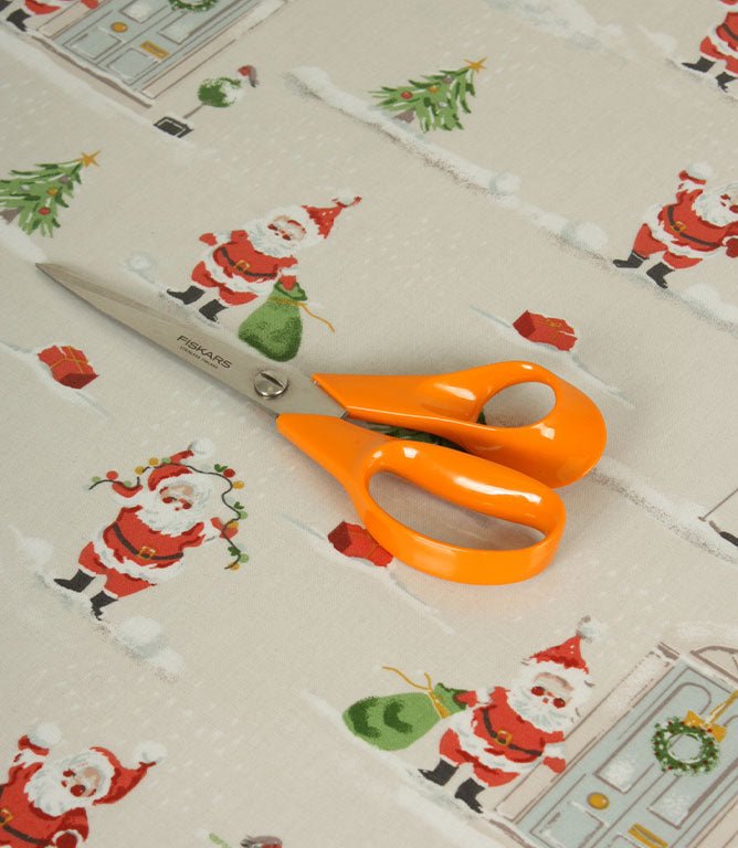 Festive Scene PVC Fabric / Multi - Just Fabrics