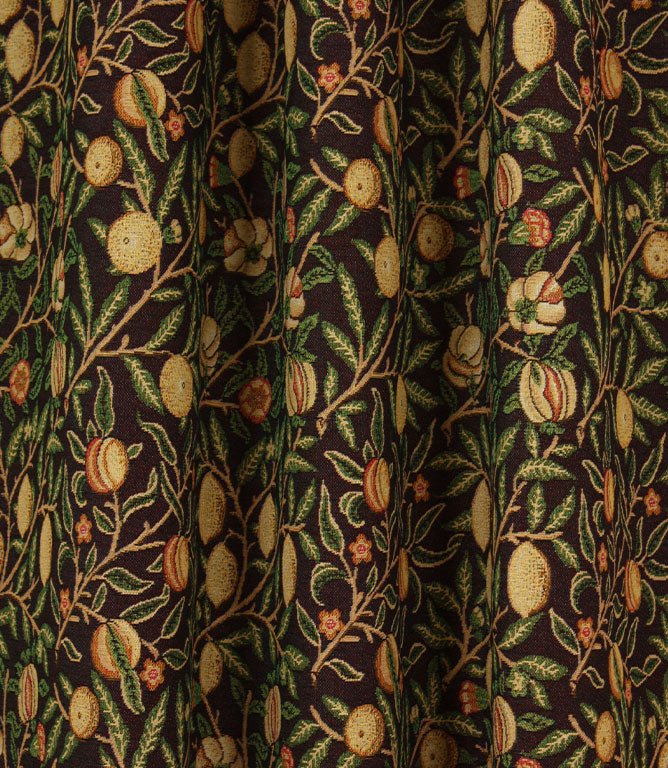 Pomegranate Tapestry Fabric / Ebony - Just Fabrics