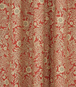 Saltram Floral Fabric / Red - Just Fabrics