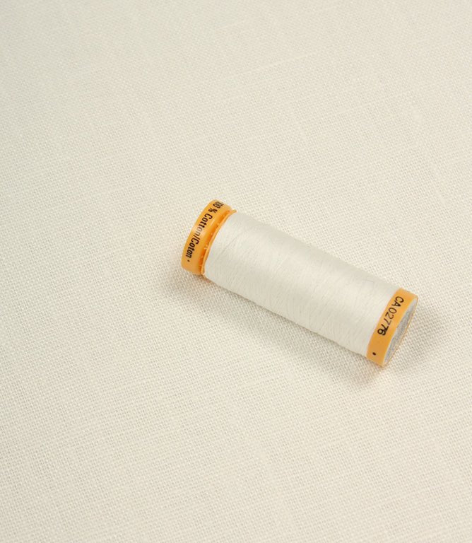 Stowe Linen Fabric / Blanc - Just Fabrics