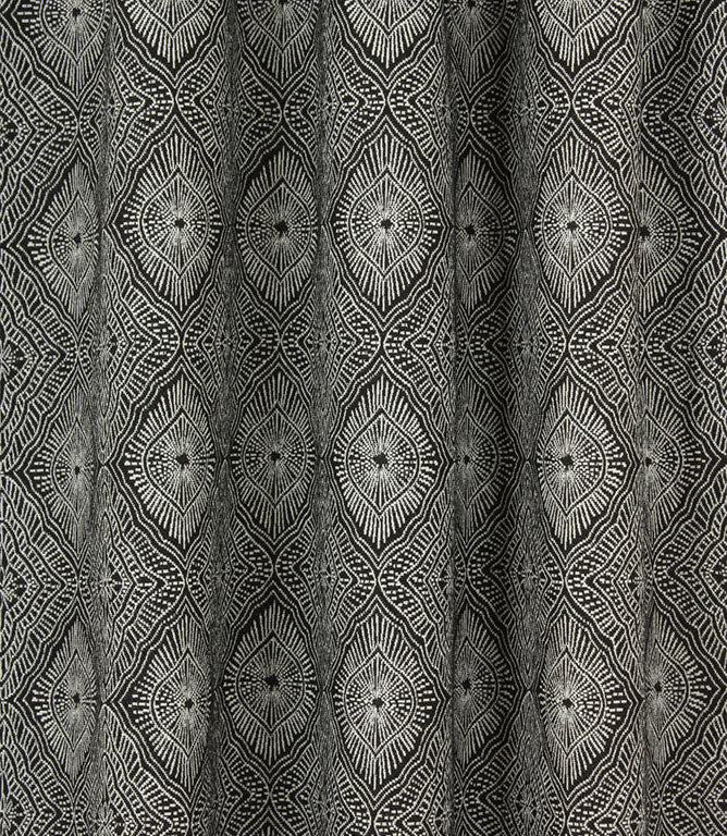 Toledo Fabric / Blanc / Noir - Just Fabrics