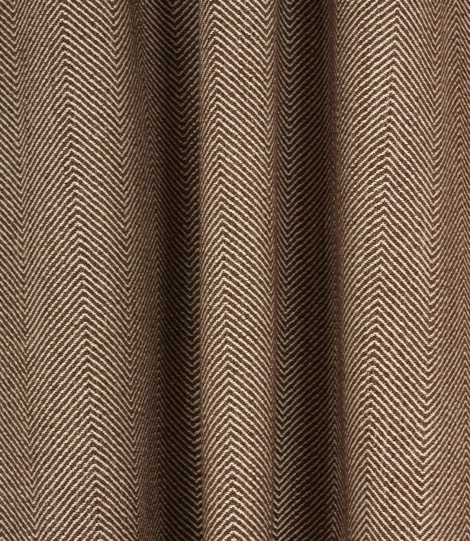 Charlbury Herringbone Fabric / Bison - Just Fabrics