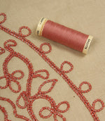 Kashmir Fabric / Stone / Rose - Just Fabrics