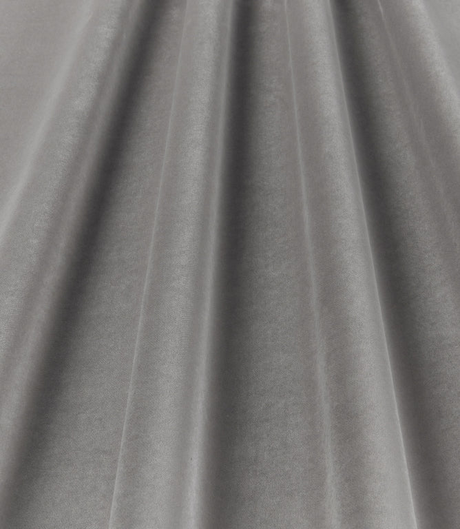 Adley FR Velvet Fabric / Silver - Just Fabrics
