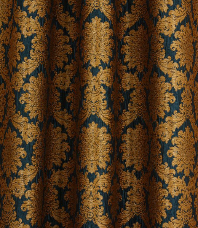 Versailles Damask Fabric / Blue - Just Fabrics