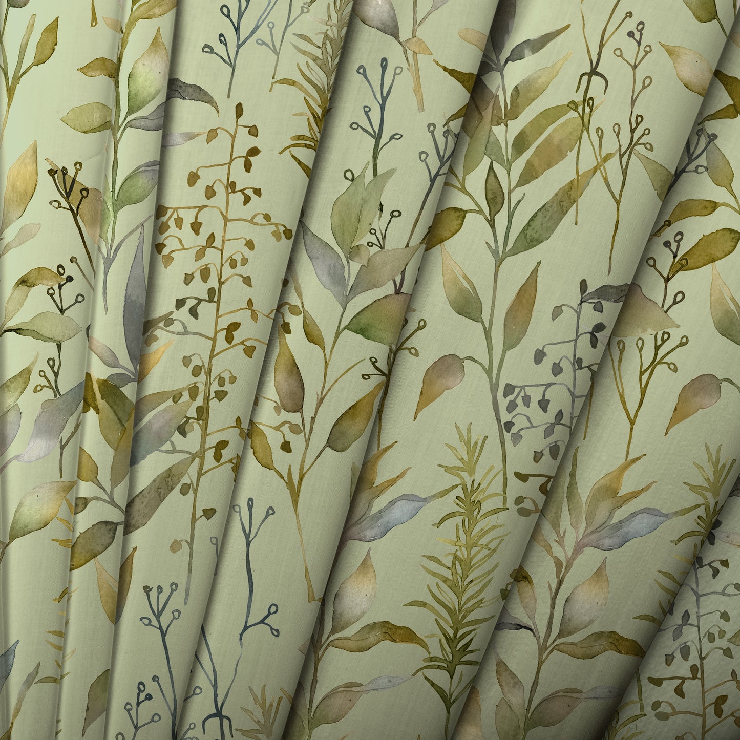 Aberduna Fabric / Sage - Just Fabrics