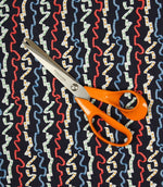 All Wrapped Up Fabric / Navy - Just Fabrics