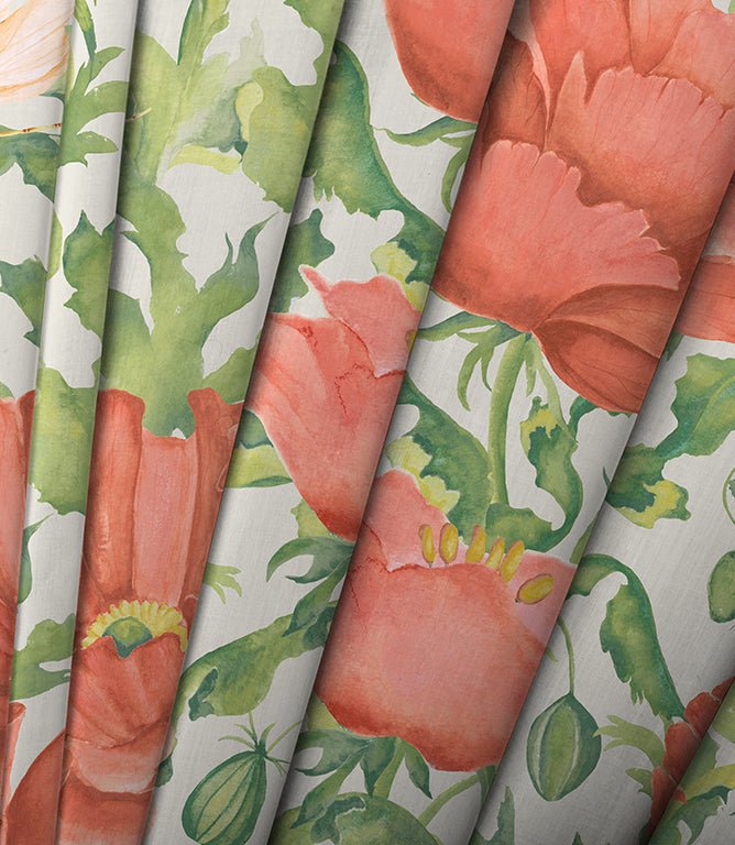 Valeria Clearance Fabric / Scarlet - Just Fabrics