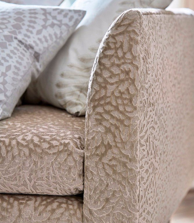 Dentella Fabric / Silver - Just Fabrics