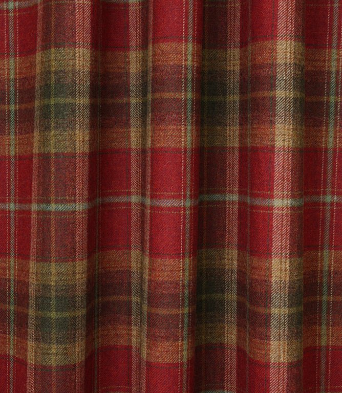 Balmoral Fabric / Claret - Just Fabrics