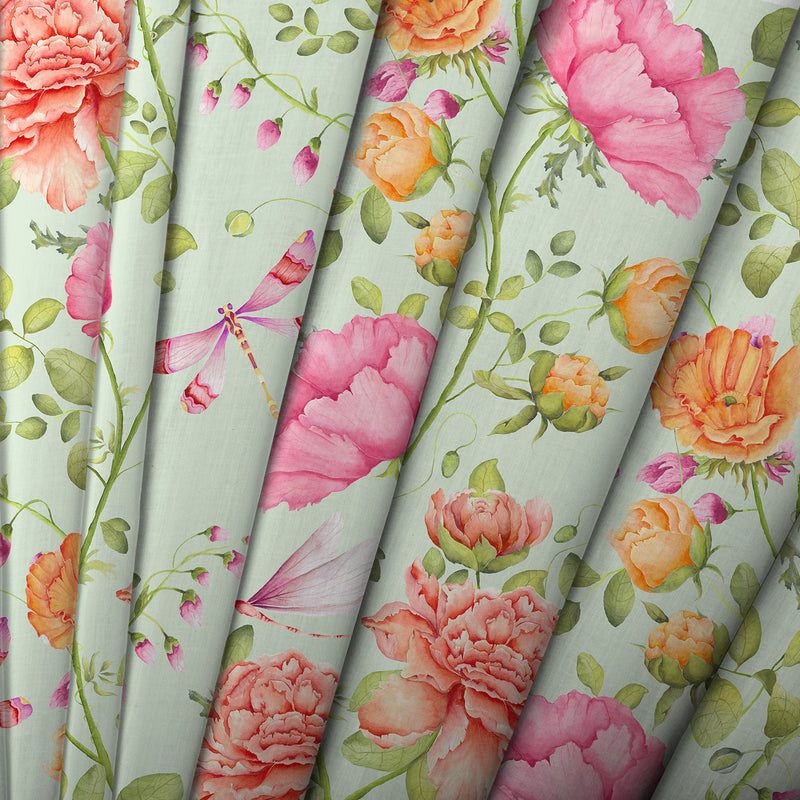 Maisie Fabric / Sage - Just Fabrics