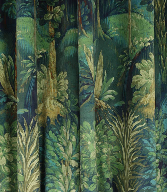 Forbidden Forest Fabric / Sapphire - Just Fabrics