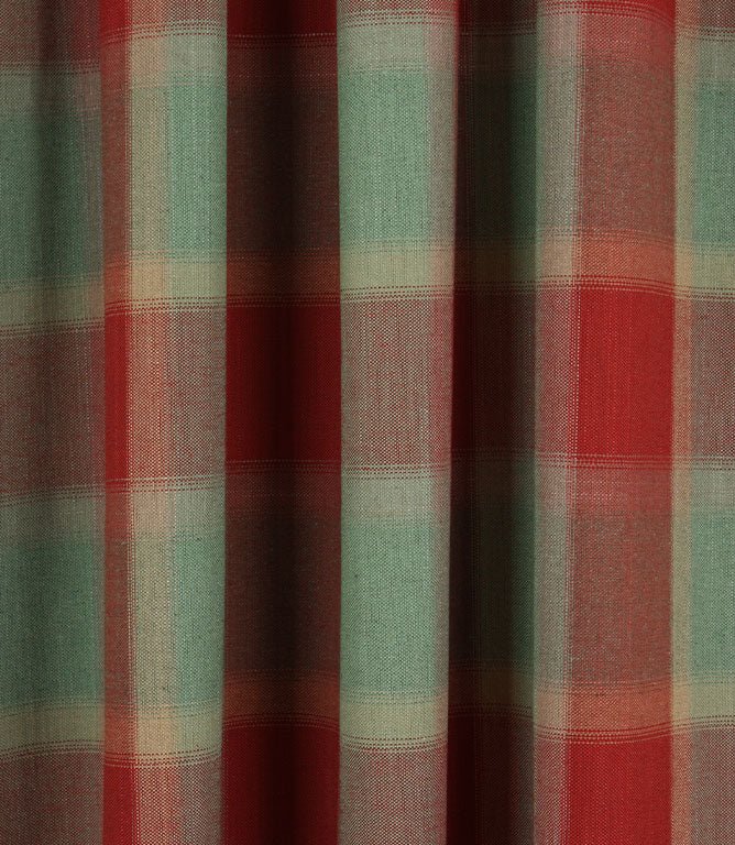 Penrith Check Fabric / Red - Just Fabrics