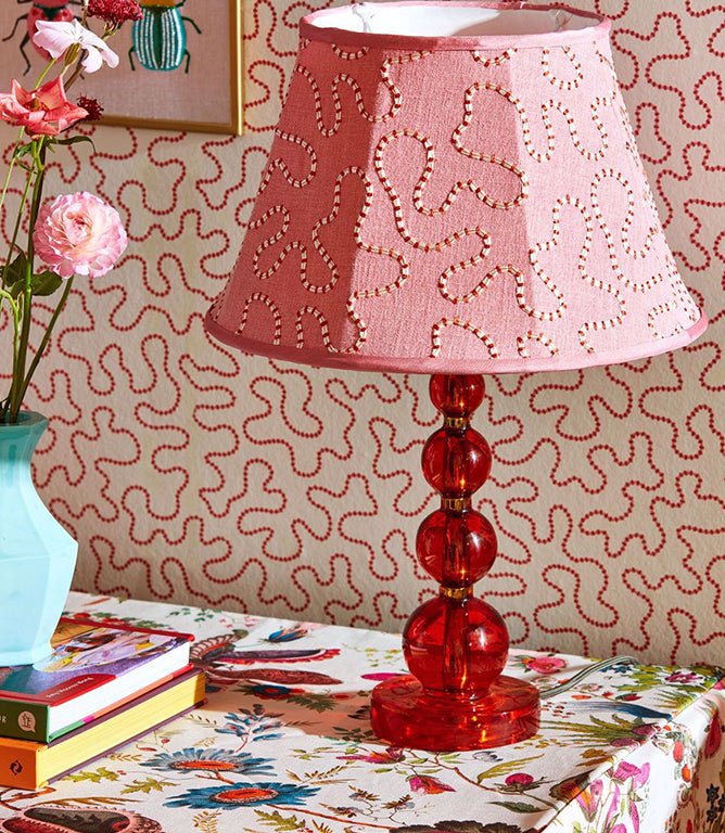 Wiggle Fabric / Rose Quartz / Ruby - Just Fabrics