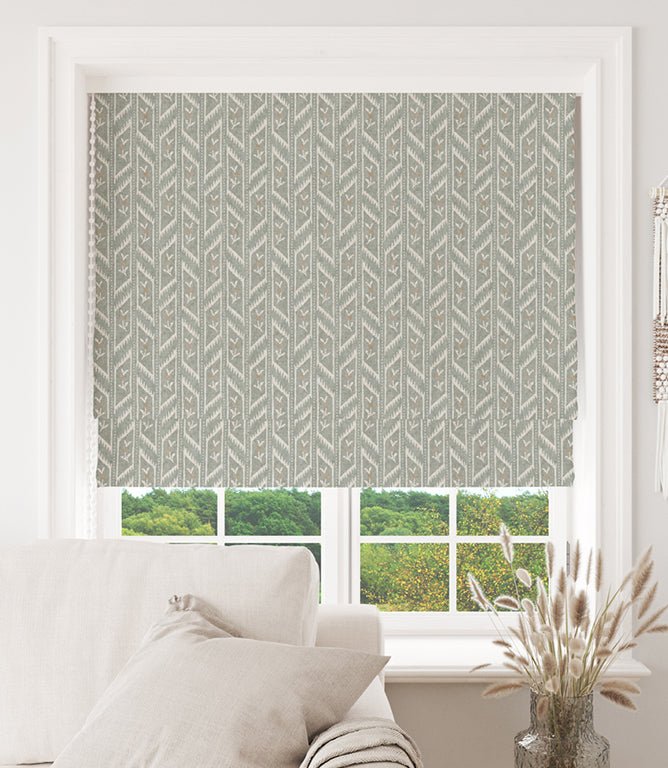 Meadow Path Fabric / Duck Egg - Just Fabrics