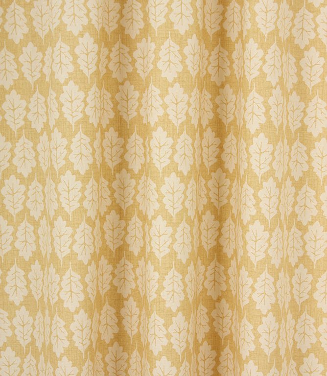 Oak Leaf Fabric / Ochre - Just Fabrics