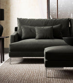 Ripley Chenille FR Fabric / Slate - Just Fabrics