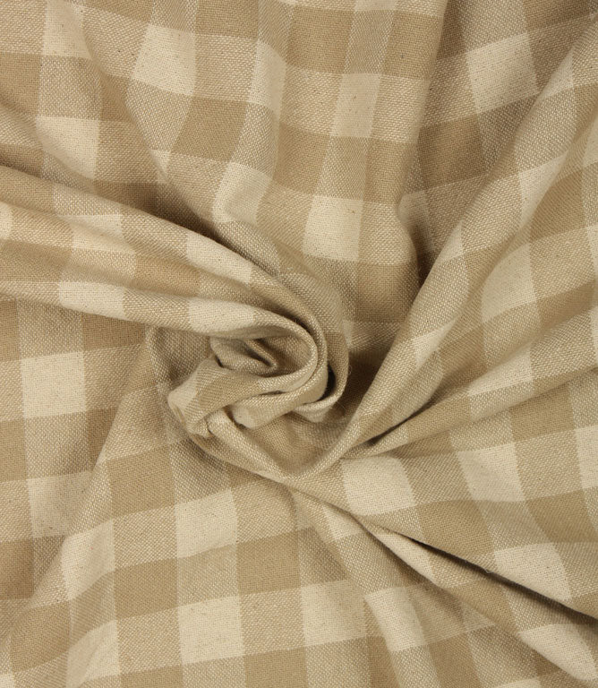 Aldsworth Check Fabric / Linen - Just Fabrics