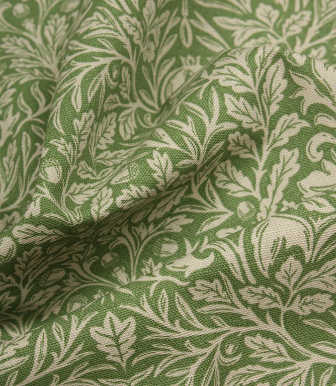 Acorn Fabric / Green - Just Fabrics