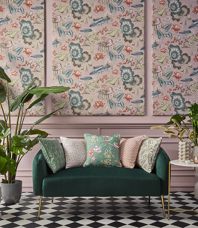 Mizu FR Upholstery Fabric / Blush - Just Fabrics