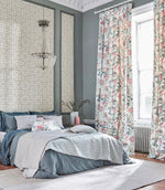 King Protea Fabric / Orchid / Grey - Just Fabrics