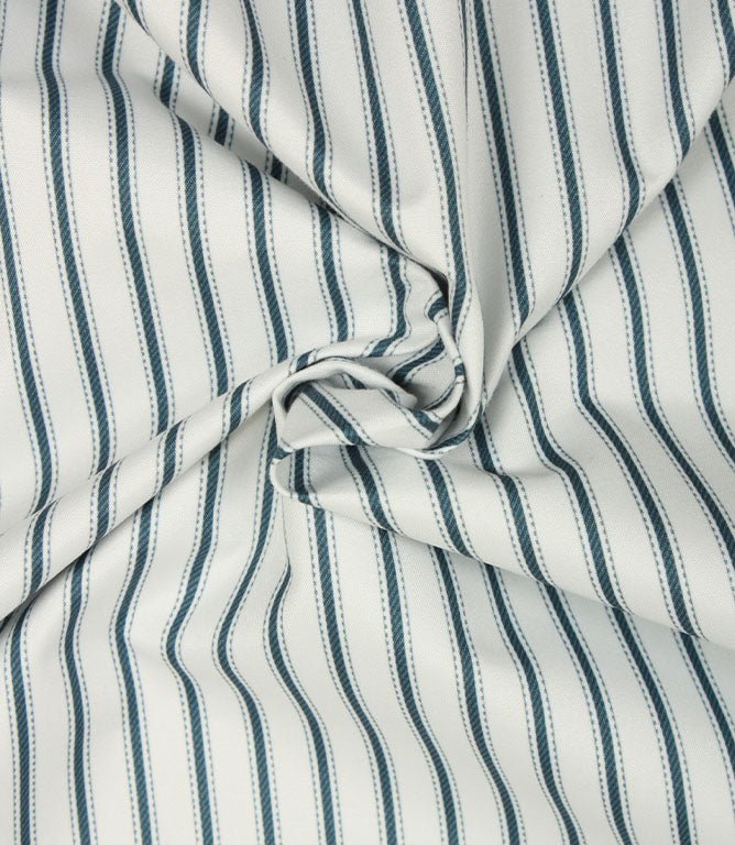 JF Ticking Blackout Lining Fabric / Navy - Just Fabrics