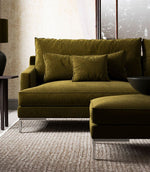 Ripley Chenille FR Fabric / Moss - Just Fabrics