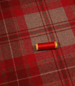 Lewis Wool Fabric / Cranberry - Just Fabrics