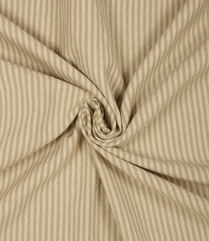 Aldsworth Ticking Fabric / Linen - Just Fabrics